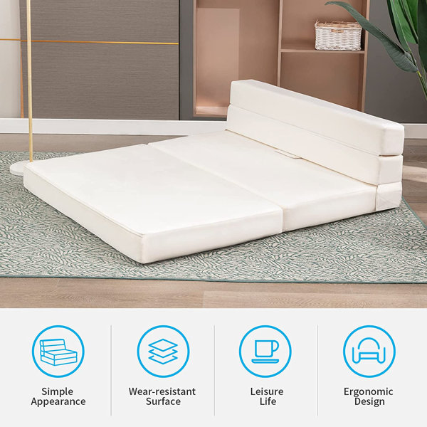 Alwyn Home Nemisco Folding Memory Foam Futon Mattress Wayfair